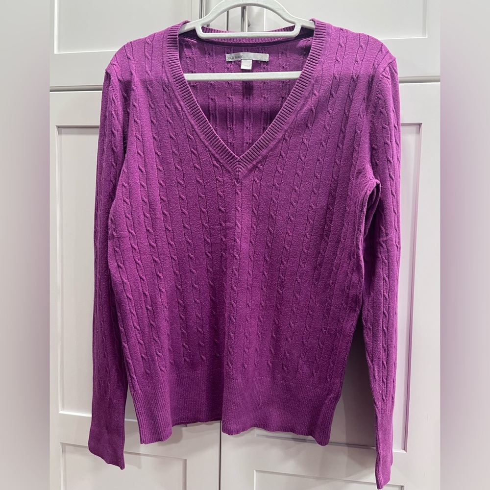 Old Navy sweater, purple, Size Large